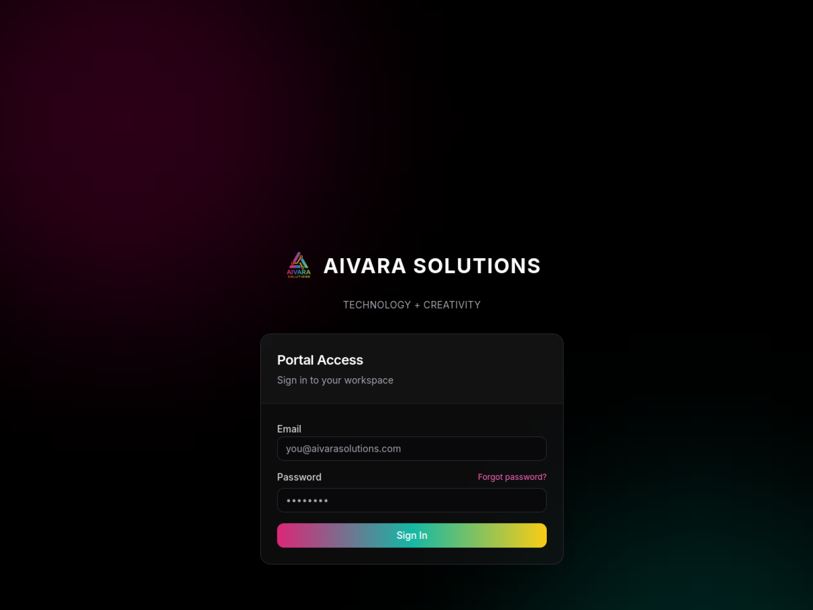 Aivara Client Portal